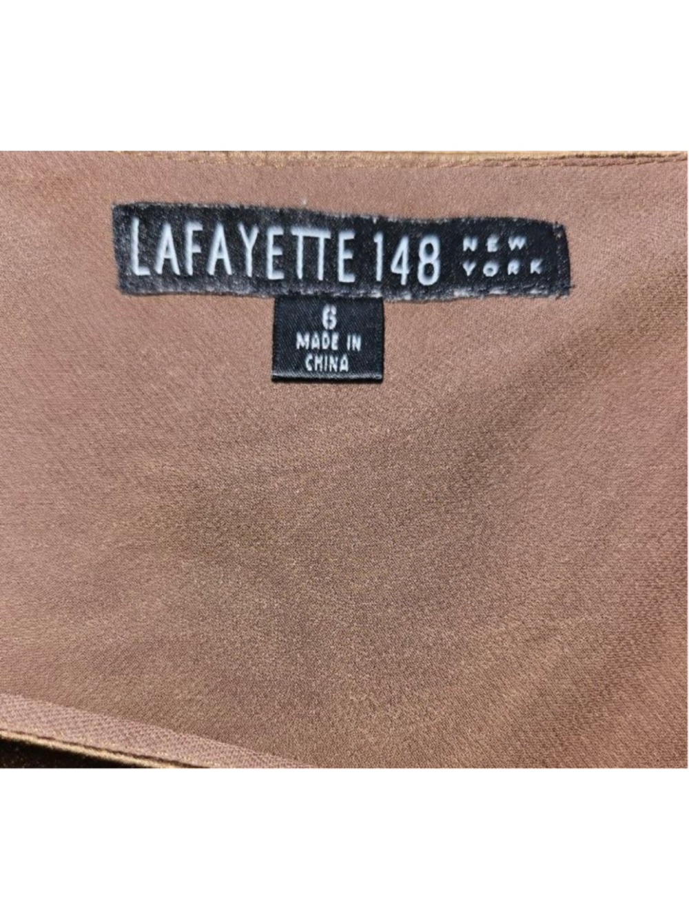 Lafayette 148 New York Silk Charmeuse Tank Size 6 - Picture 3 of 5